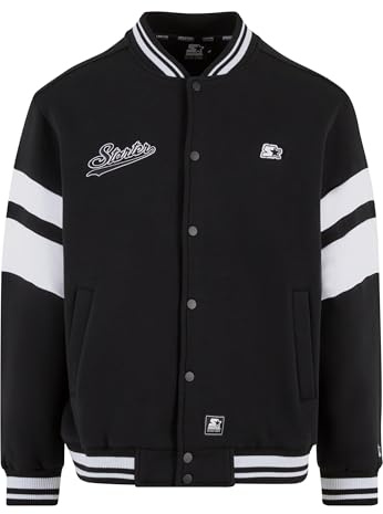 Starter Black Label St460-starter Sweat College Jacket Chaqueta universitaria, Negro, M Hombres