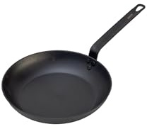 pasoli kolstål-stekpanna, förbränd, 28 cm diameter, svart