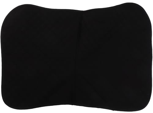 GARVALON Tapis de Selle Antidérapant pour Cheval Noir Coussin de Selle Western Réutilisable Protection Confortable pour Équitation Adapté aux Longues Randonnées