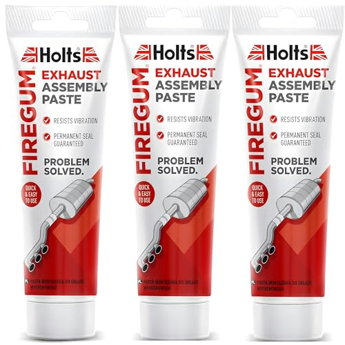 3x Holts Firegum 150g Exhaust Assembly Paste – High-Heat Sealant for Pipes Gaskets & Joints