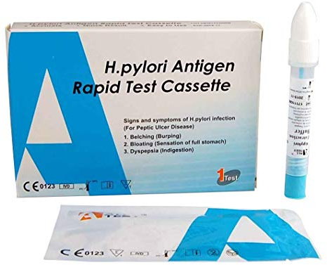 Accurate Stomach Health Test Home Ulcer Screen/H Pylori ANTIGEN - Stomach Ulcer - Stool Home Testing Kit Pack ~ Screen Yourself for Active H Pylori Infection