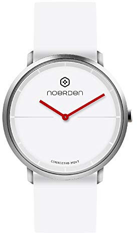 NOERDEN LIFE2 - Silicone - Montre connectée Hybride - 38mm, Blanc, 38mm