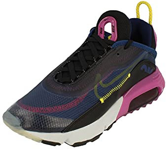 Nike W Air Max 2090, Laufschuhe für Damen, Blue Void Chrome Yellow Black 400, 37.5 EU