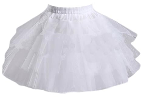 Cosplay Maid Wear Lolita Pettiskirt Short no Hoops Petticoat Girls Ballet Mesh Yarn Skirt Petticoats White