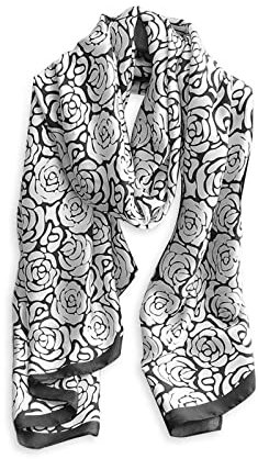 LumiSyne Seidenschal Damen Kette Streifen Gedruckt Paisley Muster Retro Luxus Stil Leicht Lange Große Schals Warme Seidentuch Halstücher Sonnencreme Stola Ganzjährig