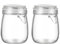 Hniuyun 25oz Airtight Glass Jars with Lids, Glass Storage Containers With Hinged Lids For Kitchen(2 Pack)