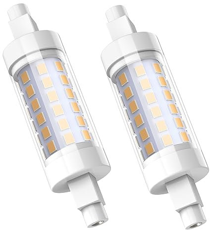 JESLED R7s LED Lampadina 78mm 8W (Equivalente Alogeno 80W), Bianca Calda 3000K, 800LM, Non Dimmerabile, Senza Sfarfallio, AC220-240V