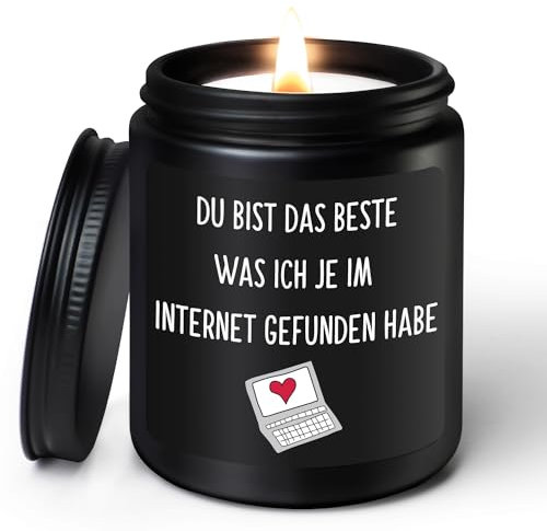 Coldbling Valentinstag Jahrestag Geschenk für Ihn - Sandelholz Duftkerze Liebes Geschenke Männer Frauen Freund Freundin Weihnachten Geburtstag Liebesgeschenk Valentinstagsgeschenk für Sie Ihn