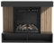 Vicco Elektrokamin Lynea, Schwarz, 100 cm mit realistischem Flammeneffekt und Heizung 1800W