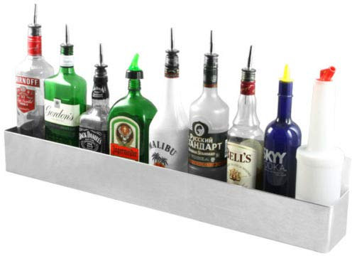 Chef-Hub 22 Professional Stainless Steel Bar Speed Rail/Cocktail Rack/Drinks Shelf