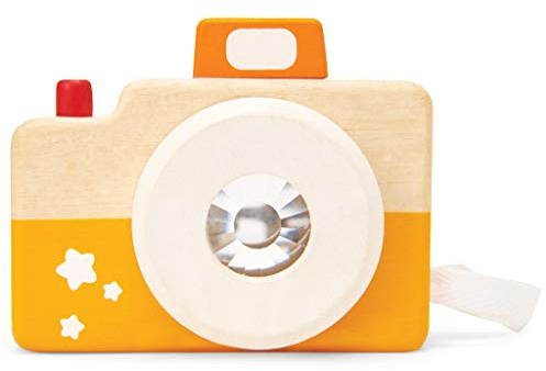 Le Toy Van - PL115 - Cámara de Juguete de Madera para niños a Partir de 18 Meses, Juego caleidoscopio Montessori, Incluye Correa para Que no se caiga, ecológica, con Colores al Agua