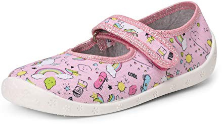 Ladeheid Pantofole Ballerine Bambina LARW007 (Rosa Arcobaleno, 29 EU)