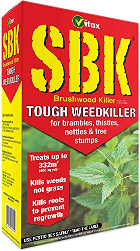 WOOTONG Vitax 2 x Packs SBK 500ml Tough Weed Killer for Brushwood, Tree Stumps, Bramble & Nettle