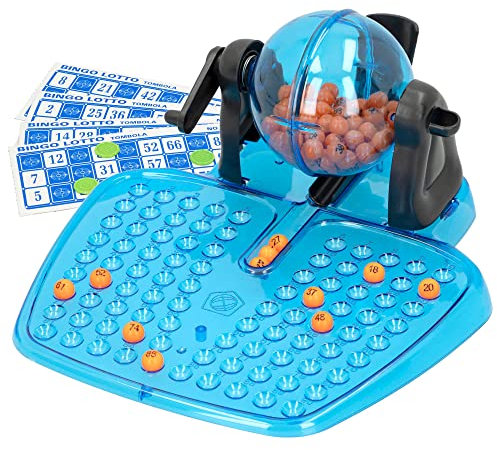 ColorBaby Bingo Enfant, Jeux de société pour Enfants, Bingo Manuel, 48 cartons Bingo, 90 Boules, 82 jetons de Bingo, CB Games, +5 Ans, pour + 2 Joueurs