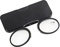 GERUI Lesebrille 2.0 Dioptrien Damen Herren Monokel Lesehilfe Mini Nasenclip Randlose Lesebrille (Schwarz, 1.5, diopters)