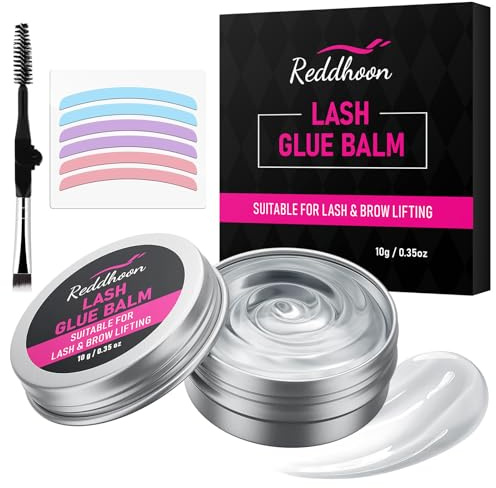 Lucoss Pegamento para lifting de pestañas con cinta de silicona reutilizable, gel de pegamento de bálsamo de pestañas, adhesivo fuerte y adhesivo para pestañas, accesorio para lifting de pestañas (B)