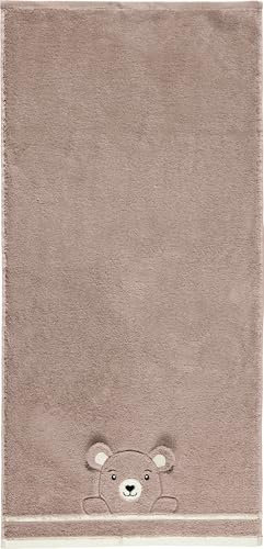Erwin Müller Kinder-Handtuch Bär Walk-Frottier beige Größe 50x100 cm
