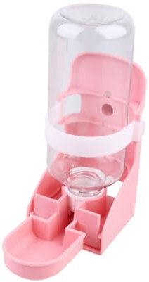 BUGUUYO Distributeur Automatique Deau pour Animaux De Compagnie 500 ML Bouteille Deau pour Animaux De Compagnie Conception Anti-Fuite pour Chien Chat Cochon Plastique Facile À Monter