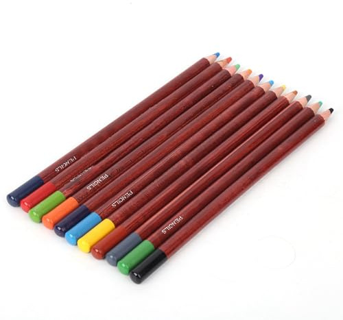 Shipenophy Lápices Pastel de 12 Piezas, Suministros de Arte de Pintura de Dibujo Profesional para Artistas, Alumnos, Esbocando (Lápiz de color rosa color paisajista)