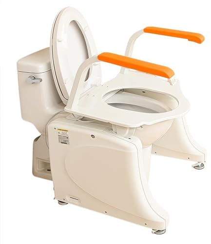Toilet Assist Lift - Stepless Adjustment 13° Tilt Seat Riser for Elderly & Injured, 150kg Load Capacity, Home Bathroom & Rehabilitation Aid