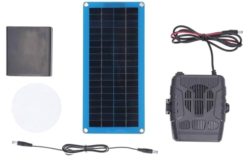Coop Husvärmare för husdjur – polykristallint silikon, solkraftsats | Bekväm att bära med sig solpanel, växthusvärmare för coops, husdjurshus och utomhusbruk