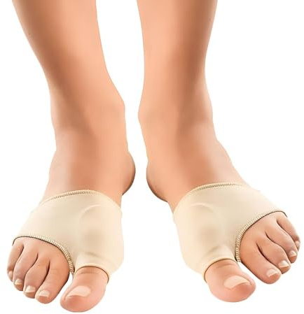 feifanshop 1 par silikonbandage hallux valgus hammartå gel bandage fotbandage
