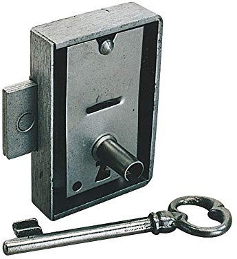 Serrure d'armoire - Axe : 50 mm - Sens : Droite - Largeur : 75 mm - ITAR