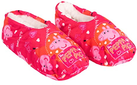 Peppa Pig - Bailarinas para niña, ABS, invierno forradas, color rosa, rosa, 27/30 EU