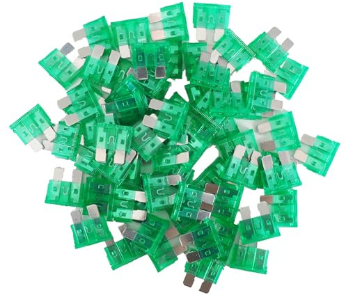 (80Pcs) 30 Amp Standard Fuse, 30A Car Blade Fuses for Car/RV/Truck/SUV/Motorcycle/Boat