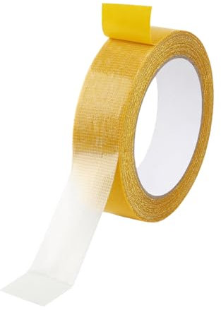 Double Sided Fabric Tape,Wide Mounting Tape Heavy Duty Super Sticky Clothing Multifunctional Strong Double-Sided Clothes Velcro Glue Resistant Heat Material,for Home Office School (1.5cm*10m Long)