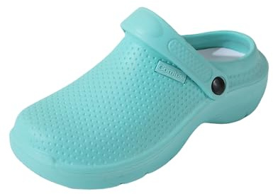 R-ISLAND Zuecos para Mujer, Adulto, Hechos de EVA, Ligeros, Antideslizantes y Cómodos para Uso Diario (Laguna 36)