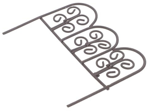 Milisten Mini Recinzione Decorativa Ferro Retro Per Fairy e Case Delle Bambole Accessori Per Paesaggi e Progetti Creativi