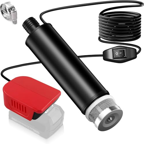 Bomba de agua para bomba de sumidero de Einhell con batería de 18 V, bomba sumergible para bañeras de camping, jardín, autocaravana, drenaje de estanques, obras (no incluye batería)