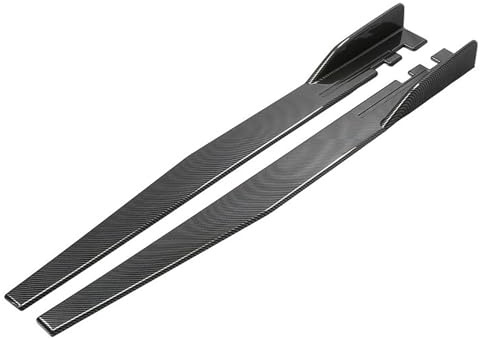 LYYFCB Faldones Laterales para Carrocería para Mercedes-Benz CLA Coupe (C118) 2019 2020 2021 2022 2023, Alerón de Faldón Lateral, Accesorios Coche,Carbon Fiber Texture