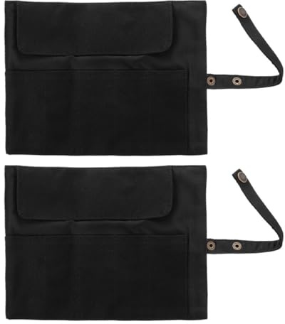 TOGEVAL Portaorologi Rotolo in Tela Nera 2 Pezzi, Custodia da Viaggio Lavabile Grande Capacità per 5 Orologi, Design Sottile e Raffinato per Ogni Occasione