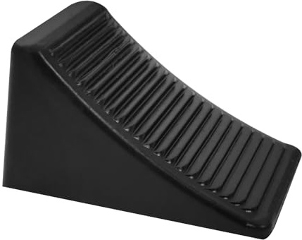 Outanaya Cuneo Fermaruota in Gomma 160x95x95 Mm per Camper e Rimorchi, Stabilizzatore Antiscivolo Triangolare per Ruote, Accessorio Sicurezza per Veicoli su Pendii e Salite