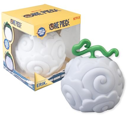 Grupo Erik Lampara One Piece Fruta del Diablo Smoke Smoke - Figuras One Piece Manga: Lámpara mesita noche o escritorio - Regalo Original Merchandising [2 Modos de Luz: USB/Bateria Recargable]