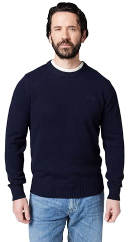 Schott NYC Uomo Pllance1 Maglione Pullover Not Applicable, Navy, Medium