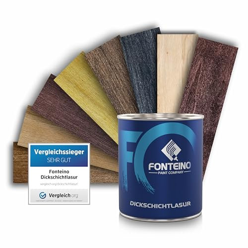 Dickschichtlasur Holzlasur 2in1 Holzschutz Dauerschutz Lasur - Bangkirai 750ml