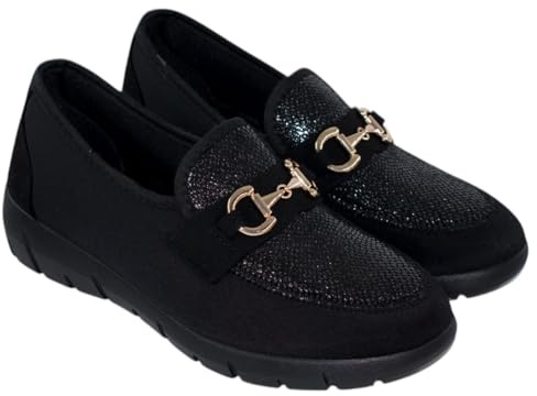 SEVILLAS Delikat fotsko, diabetiker, bunions, postoperativ bredd S Mod 228497B, svart, 40 EU