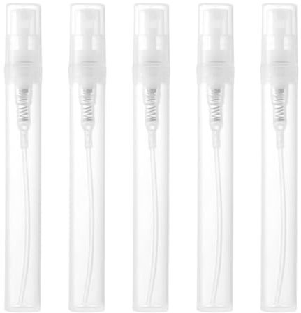 POHOVE 5 Stück Mini Parfüm Sprühflasche, 5ml Nachfüllbar Leere Zerstäuber Sprayflasche, Tragbare Parfüm Sprühflasche für Reisen Ausgehen