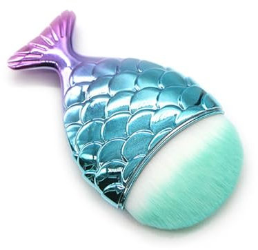 NHP Pinceau Anti-Poussière,Brosse à Ongles,Brosse a Ongles Main,Pinceau Dépoussiérant pour Ongles,Pinceau Nettoyant pour Ongles en Acrylique et Nail Art,Brosse à épousseter Confortable(Bleu)