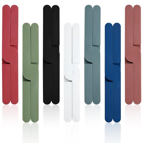 Mulaibdin Topfuntersetzer klappbar hitzebeständig Silikon Rutschfest für heiße Töpfe, dicke Untersetzer für heiße Pfannen, Geschirr, Teller, Tassen, 7 Stück