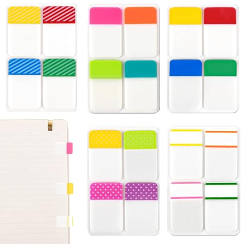 400 Pièce Page Adhesif, Notes Autocollantes,Marque Page Adhesif,Onglets Index Collant,Post It Marque Page,Post It Livre,Annotation Livre,Onglets Adhésifs,Pour Bureau,Documents,Livres,Agenda,Dossier