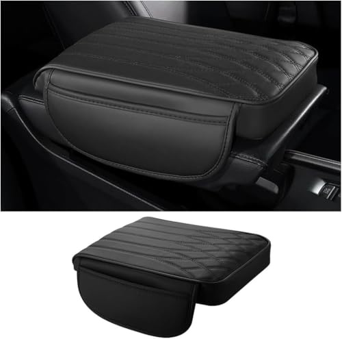 Couvercle de Console Centrale pour Tesla Model S 2012-2015,Rembourrage Confortable Et Pochette De Rangement, ProtéGeant Les Accessoires