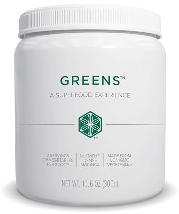 Isagenix Moringa Greens - Green Drink Powder with Antioxidants & Superfoods - Nutritional Supplement - Made with Non-GMO, Whole-Food Vegetables - 10.6 oz (30 Servings)