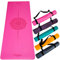 DIVASYA Premium Yogamatte rutschfest: Naturkautschuk rutschfest & japanische professional grip Oberfläche | 185x68x0,45cm | Tragegurt | 4,5mm dicke Yoga Matte rutschfest