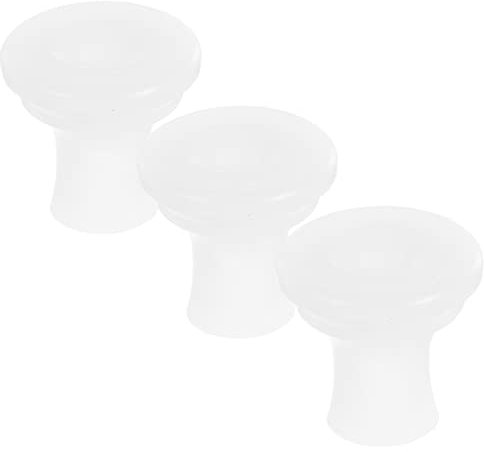 UPKOCH Pressure King 3Pcs Pressure Cooker Positioning Rings Replacement Float Valve Gaskets for 4L/5L/6L Pressure Cooker Sealing Ring Plug Caps White