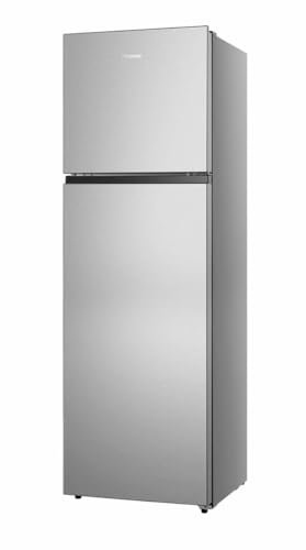 Hisense RT327N4ACE Frigorifero Doppia Porta a libera installazione Total No Frost, sistema di ventilazione Multi Air Flow, Larghezza 55 cm, Colore Inox, Capacità netta 249 L