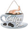 SUPERDANT Kaffee Holz Schild Kaffeestube Deko Schild Wandtafel Bauernhaus Küchendekor Holz Kaffee Dekor Schild Für Kaffeestation Küche Dekor im Kaffeehaus Rustikale Wanddekor Wird mit Schnur Hanfseil